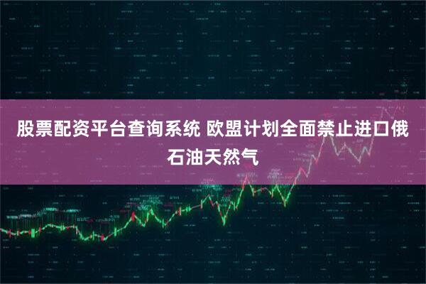 股票配资平台查询系统 欧盟计划全面禁止进口俄石油天然气